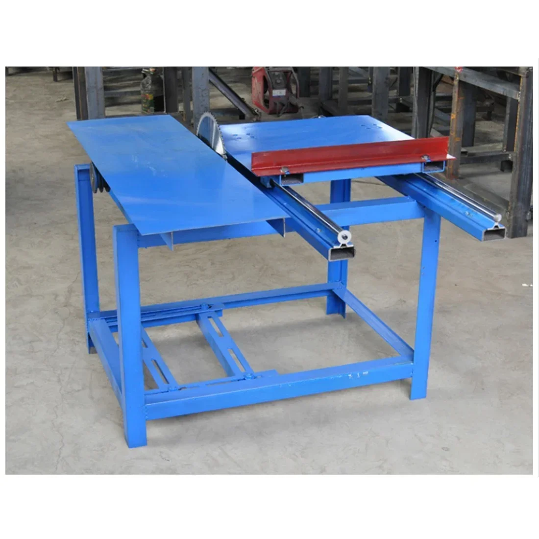 Multifunctional simple woodworking push table cutting saw, cutting board, clearing edge, cutting material