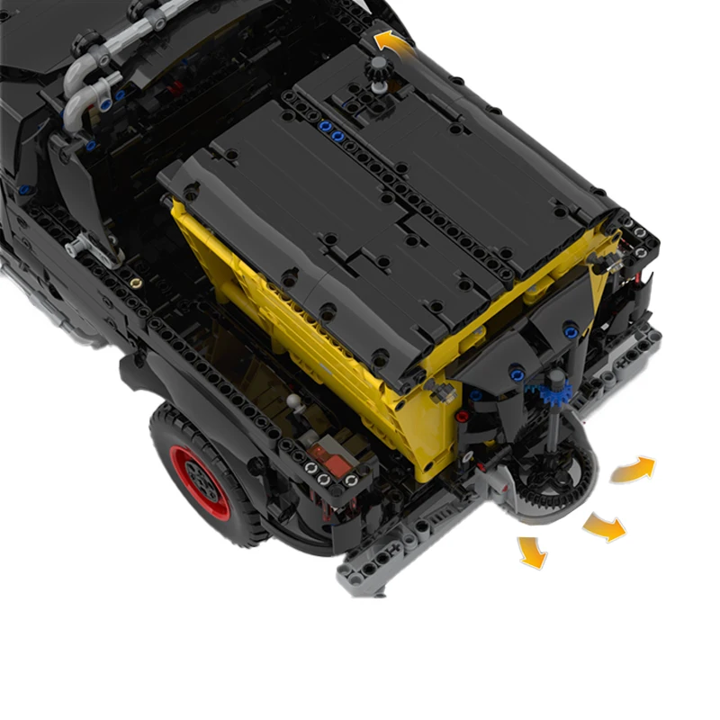 مكعبات بناء المركبات الهندسية المتقدمة سنوبلو وموزعة لنموذج الالتقاط الثقيل ألعاب الطوب الصغيرة مجموعات هدايا عيد الميلاد للأطفال