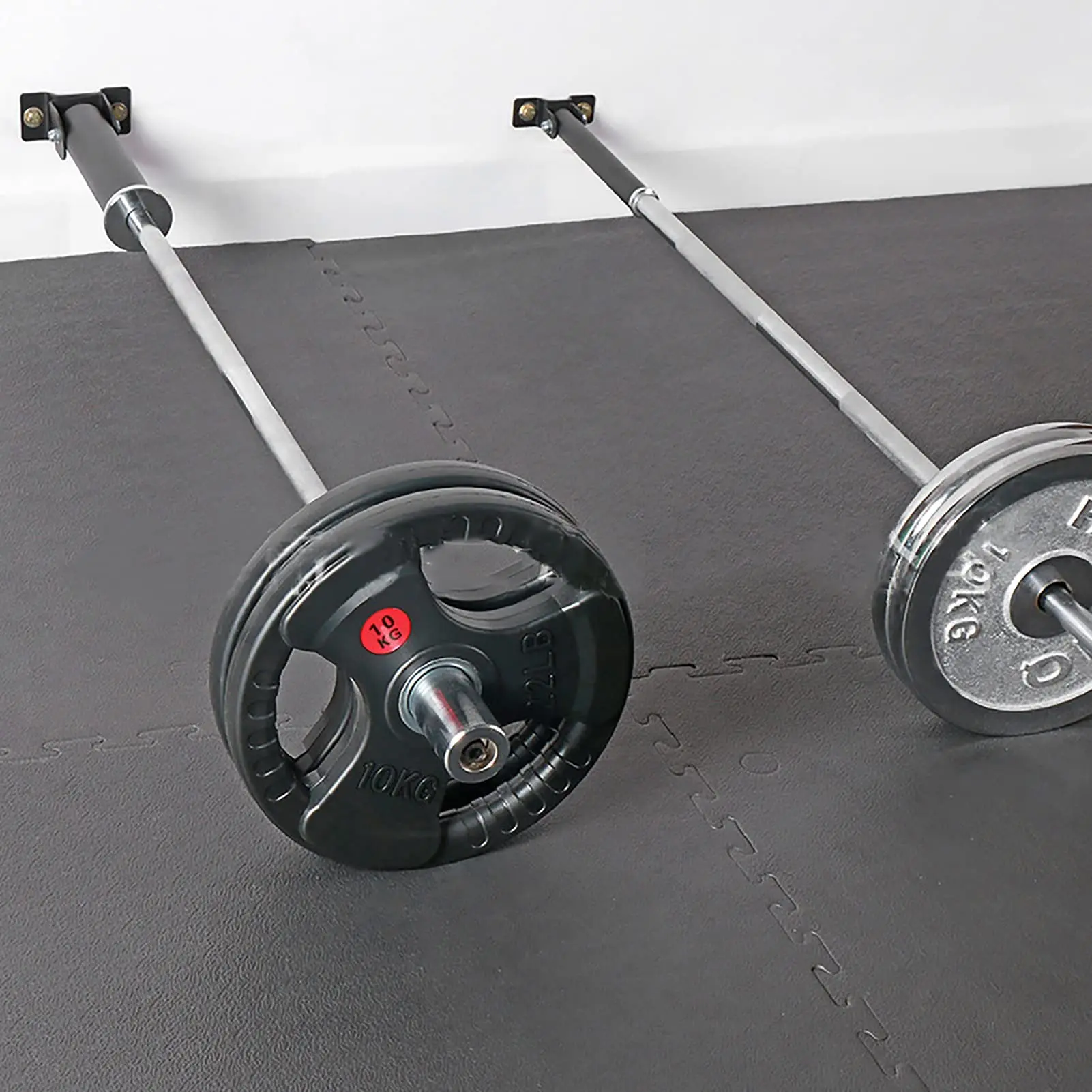 25/50mm T Bar Wall Mount Attachment Barbell Storage Gym Equipment Install on Floor or Wall Holder T-bar Row Accessories