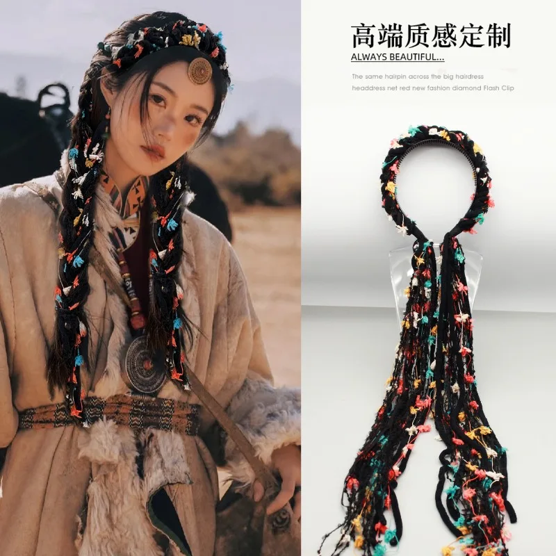 HQ النساء أفخم شرابات عقال عالية الجودة اليدوية البوهيمي Hairwear شعر مستعار إكسسوارات الشعر Dreadlock العصرية رئيس مجوهرات هدايا