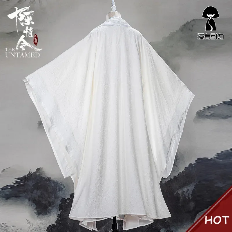 Lan wangji cosplay traje mo dao zu shi original lan zhan antigo traje peruca wei wuxian yiling patriarca dia das bruxas