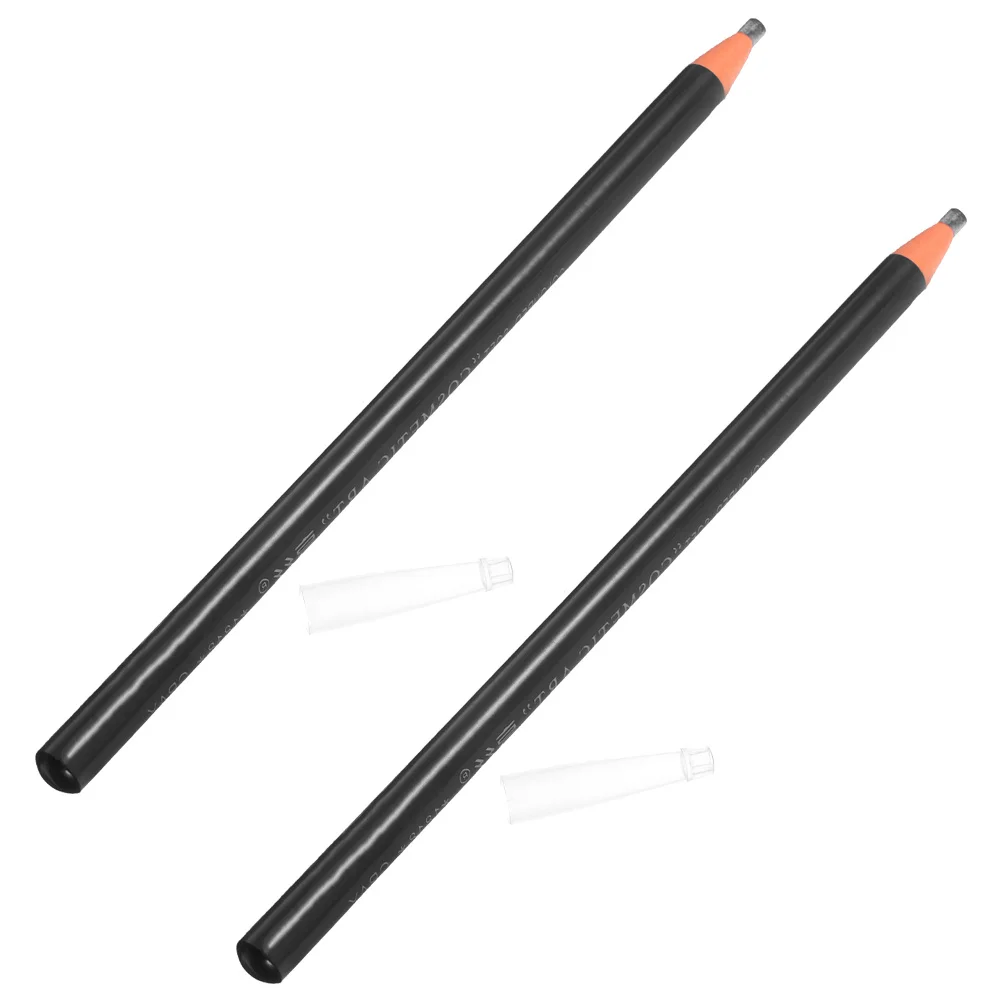 

2Pcs Waterproof Sweatproof Eyebrow Pencil Long Lasting Smudge Proof Peeloff Design 3D Effect Durable Material Eyeliner Brush