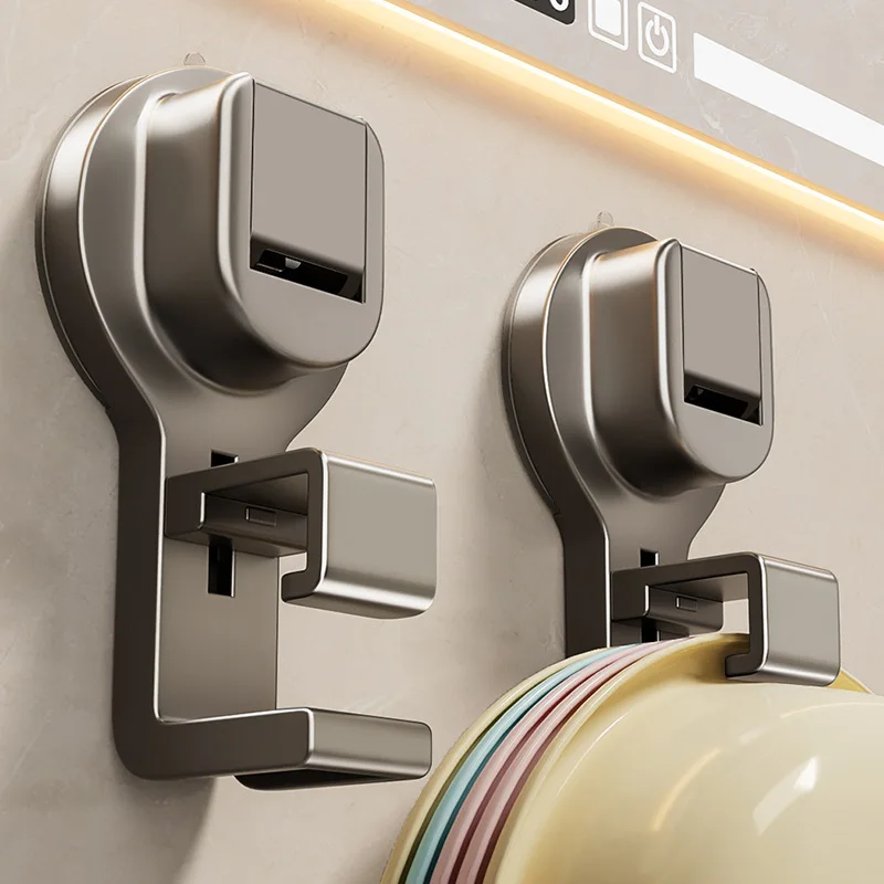 1/3PCS Suction Cup Hook Wall Mounted Washbasin Storage Rack Multifunctional Hooks for Hanging Clothes Towel Basin Home Organizer