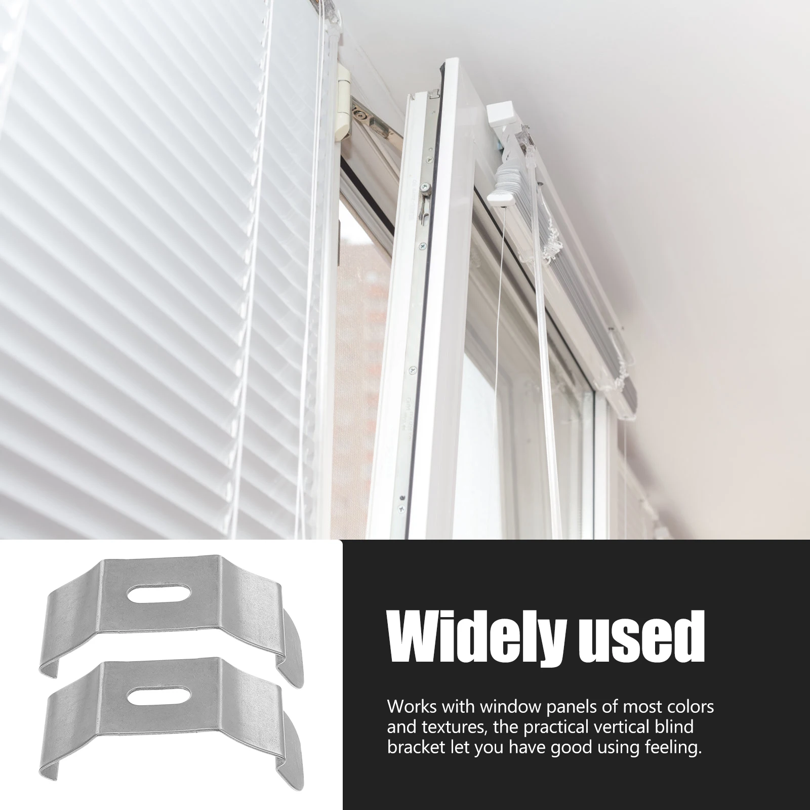 

30pcs Vertical Blind Top Brackets 30 Pack Metal Curtain Fixation Brackets For Window Shutters Replacement Holder Support Bracket