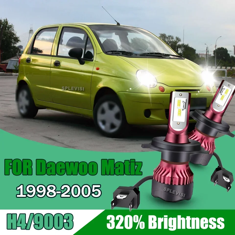 Auto LED Headlight Headlamp Car Lamp Bulbs 10000LM Kit Fan Cooling For Daewoo Matiz 1998-2005 1999 2000 2001 2002 2003 2004 2005