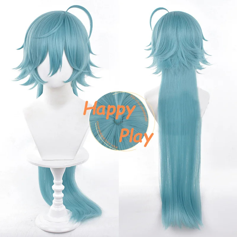 

Синтетический парик ES Hojo Raika для косплея, 90 см, синие парики, термостойкие волосы для мужчин и женщин, Хэллоуин, Рождество, ролевая игра, аниме-парик