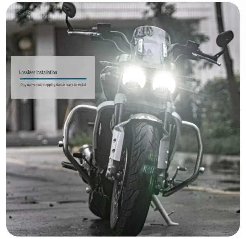 For Rocket 3 Motorcycle Retro Cruiser Stainless Steel Engine Bumper Matte Surface Anti-Stone Scratch Crash Guard Kit