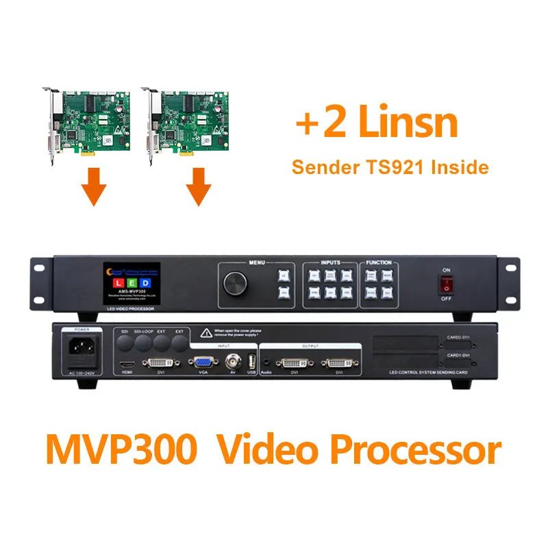 Видеопроцессор Ts802d Msd300 со светодиодным экраном, USB-процессор MVP300, поддержка карт управления любой системой, уличный светодиодный настенный экран