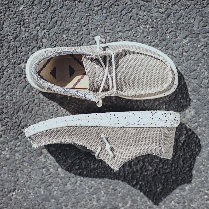 Summer Men\'s Canvas Shoes Denim Sneakers Men\'s Canvas Shoes Breathable Moccasins Vulcanized Shoes Men\'s Sneakers Shoes Plus Size