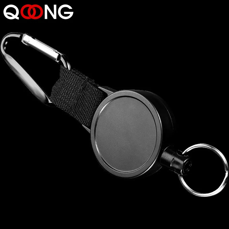 Stainless Steel Rope Camping Telescopic Burglar Chain Key Holder Tactical Keychain Outdoor Key Ring Return Retractable Key Chain