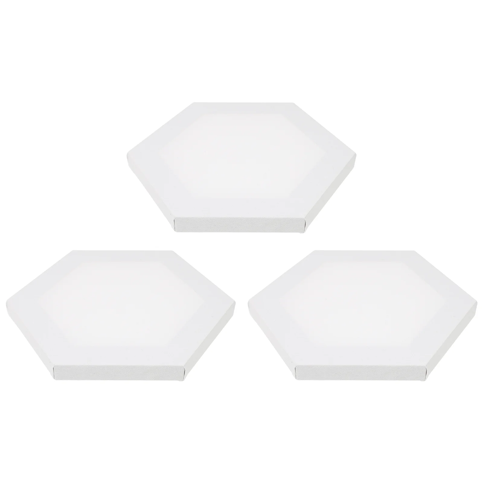 

3 Pcs Oil Painting Frame Canvas Boards for Frames to Stretch Kids Hexagon Stretched Stretcher Cotton DIY