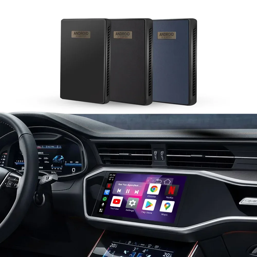 Smart s21e picasou ai box android Mini Octa Core 4G+64G Wireless Android Auto Carplay Box Built-in GPS, and YouTube Netflix