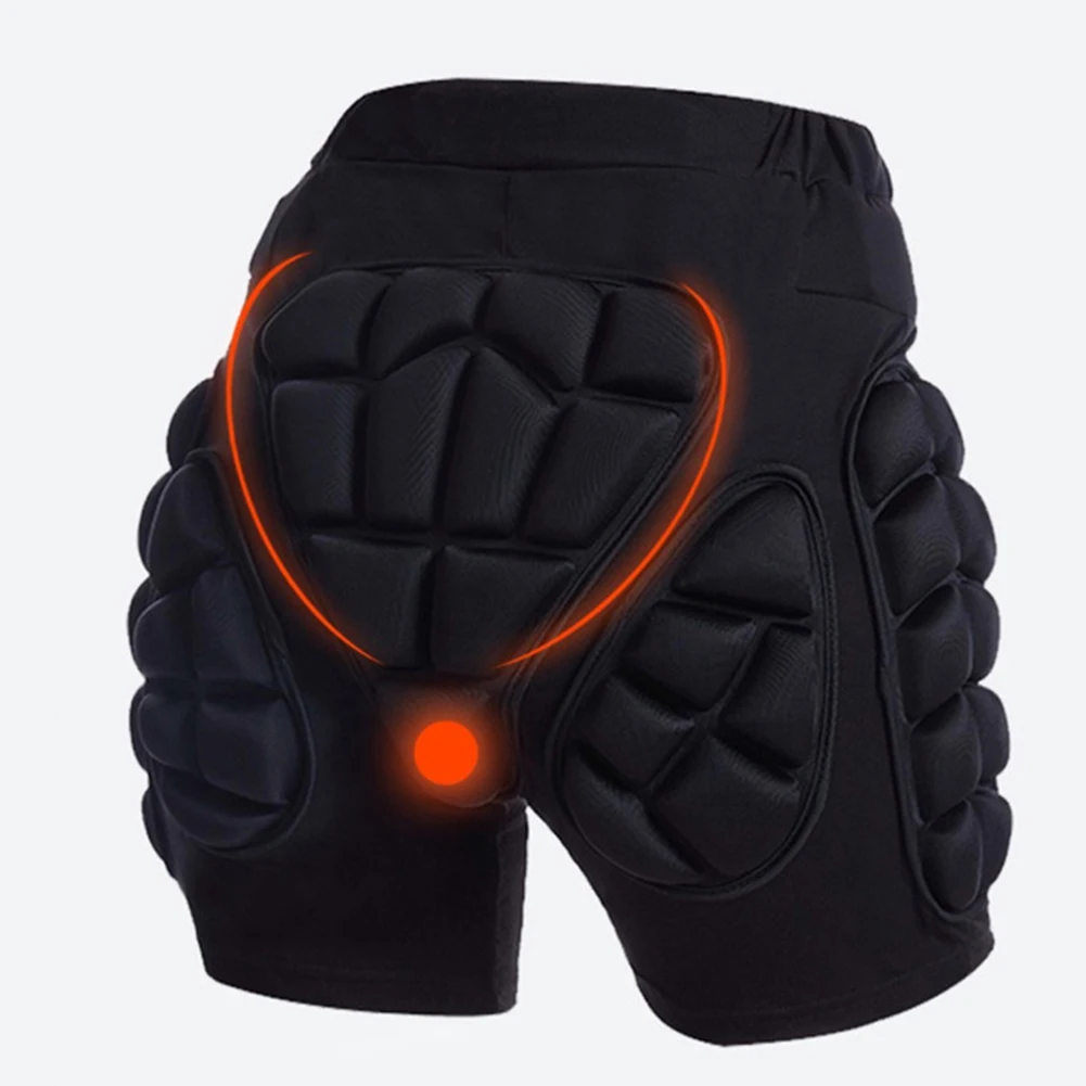 3D Protective Padded Shorts Breathable Winter Skating Protective Hip Pad EVA Short Pants Protection for Hip Butt and Tailbone