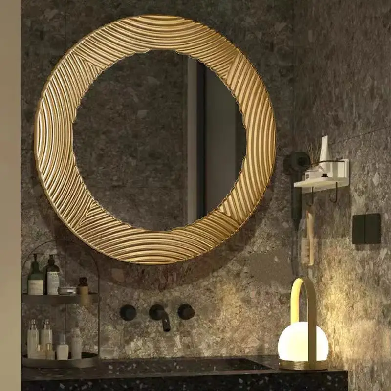 #@Z 60X60cm Creative Circular Bathroom Bathroom Toilet Vanity Hanging Mirror Living Room Porch Decoration Mirror*