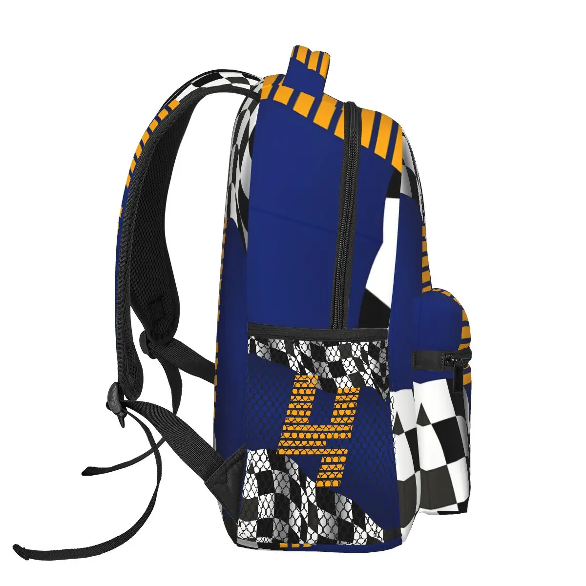 Imagem -03 - Grande Capacidade Paisagem Azul Norris Mochilas Viagem Novo Padrão Formula f1 Bolsa para Adolescente 4