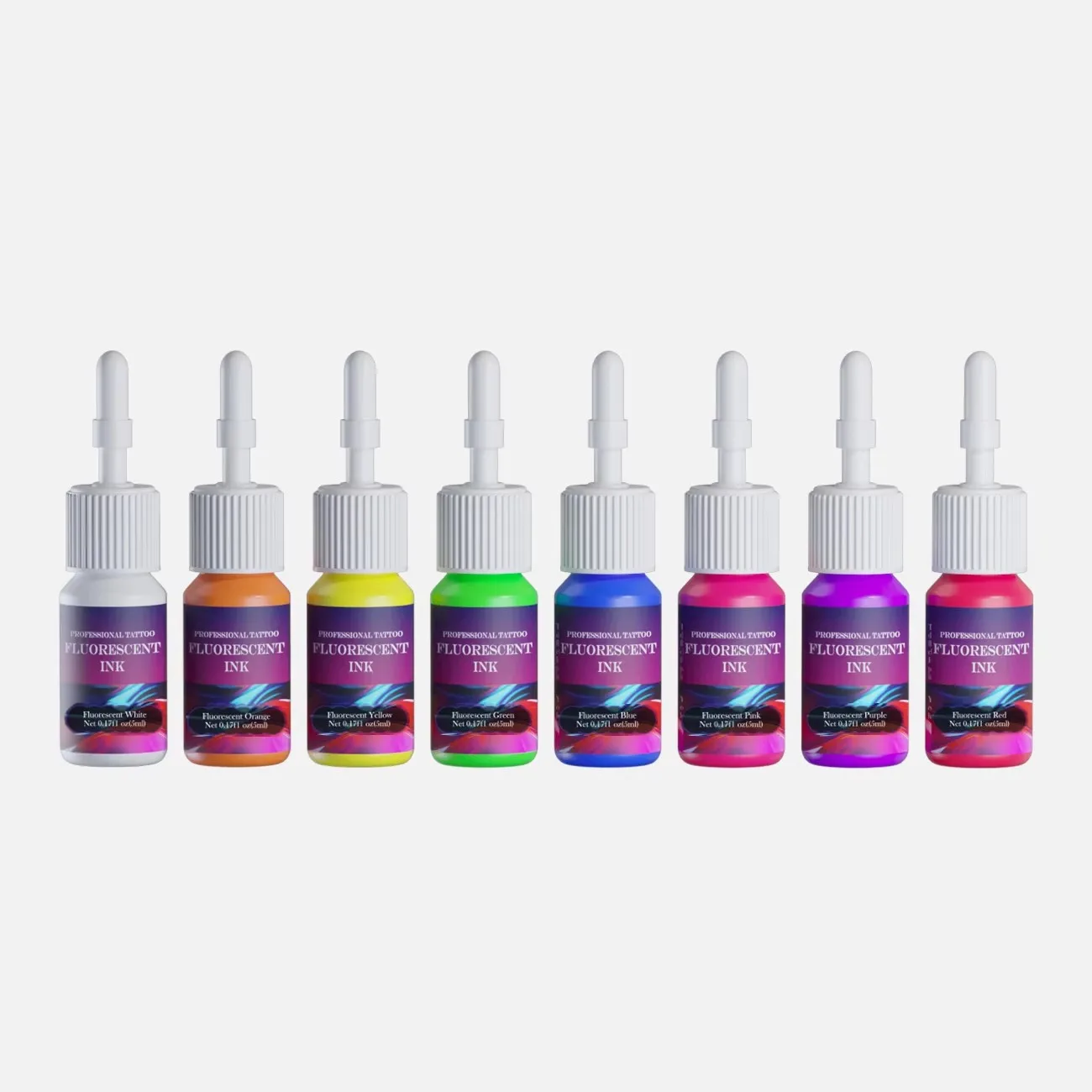 DM Fluorescent Tattoo Ink Set 5ml Professional Tattoo Pigment Tattoo Painting Tattoo Supplies Professional Supply For Body Art