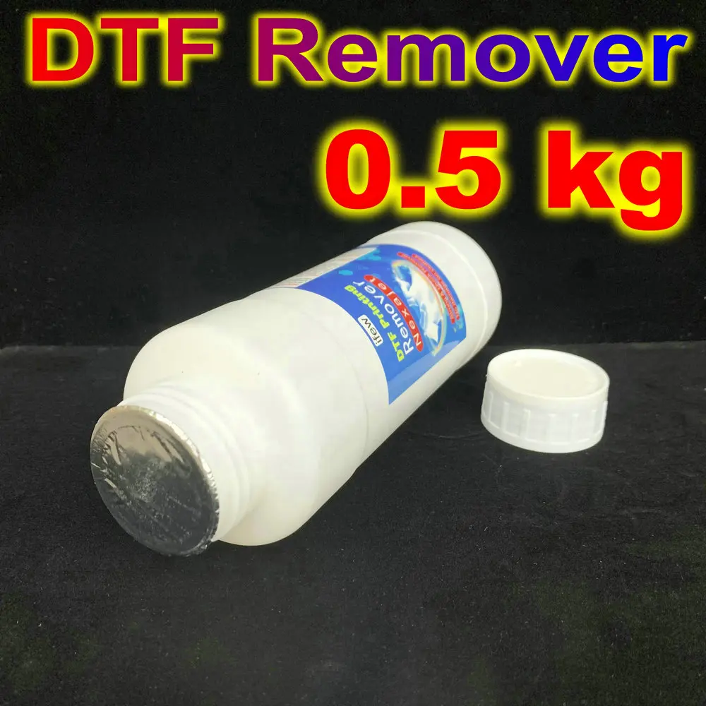 DTF Remove 500 ML Textile Vinyl Print DTF Remover 500ml Garments Clothes Shirts Removal Solution Liquid Cleaner Cleaning DTG VLR