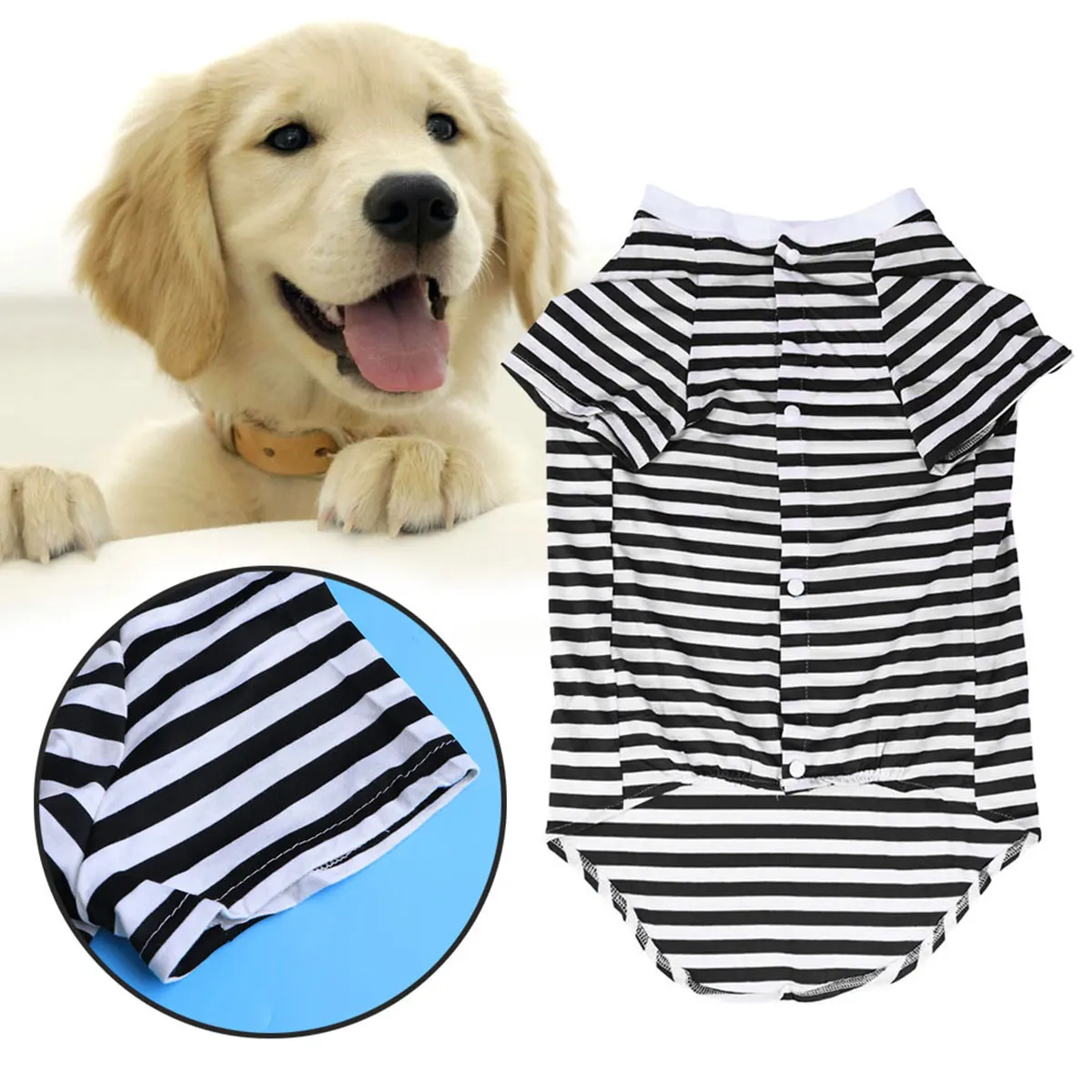 

Big Clothes Large Breeds Dog Vest Cotton T Shirt Pet Outfits Protective Anti Sunburn Hair Loss Prevention for Husky Golden