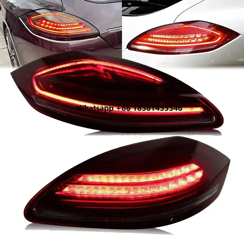 

for 2014 2015 2016 LED Auto Taillight Rear Reverse Brake Dynamic Turn Signal Lamps Car Accessories Pair Car Tail Lights