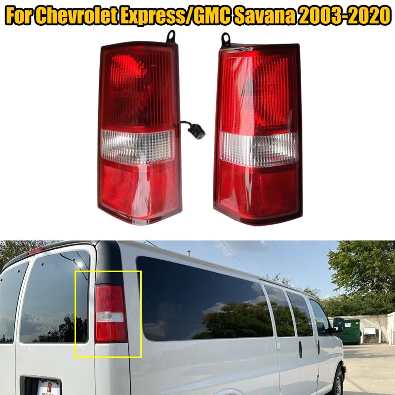 

GM2801214 GM2800214 Tail Brake Light Rear Running Stop Turn Signal Reverse Warning Light For Chevy Express/GMC Savana 2003-2019