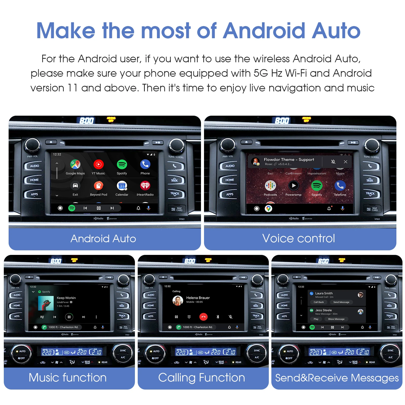 NEW Wireless CarPlay Android Auto Upgrade Module for Toyota CHR, Corolla, RAV4, Camry & More Touch2 Entune 2.0 Compatible