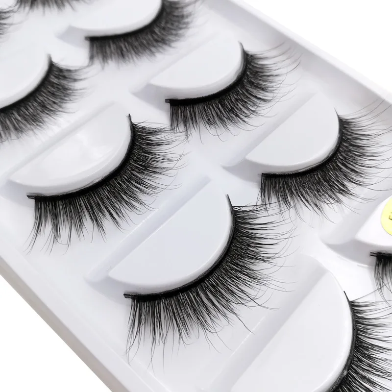 5 Pairs 3D Mink False Eyelashes H13, Soft Eyelash Extension Natural Eyelashes Makeup Lashes Wholesale G800, G806