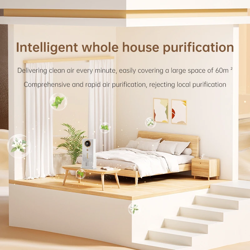 Xiaomi Youpin لتنقية الهواء مولد رائحة الدخان منقي هواء محمول منزلي لغرفة السيارة والمطبخ مع فلتر HEPA قابل للاستبدال