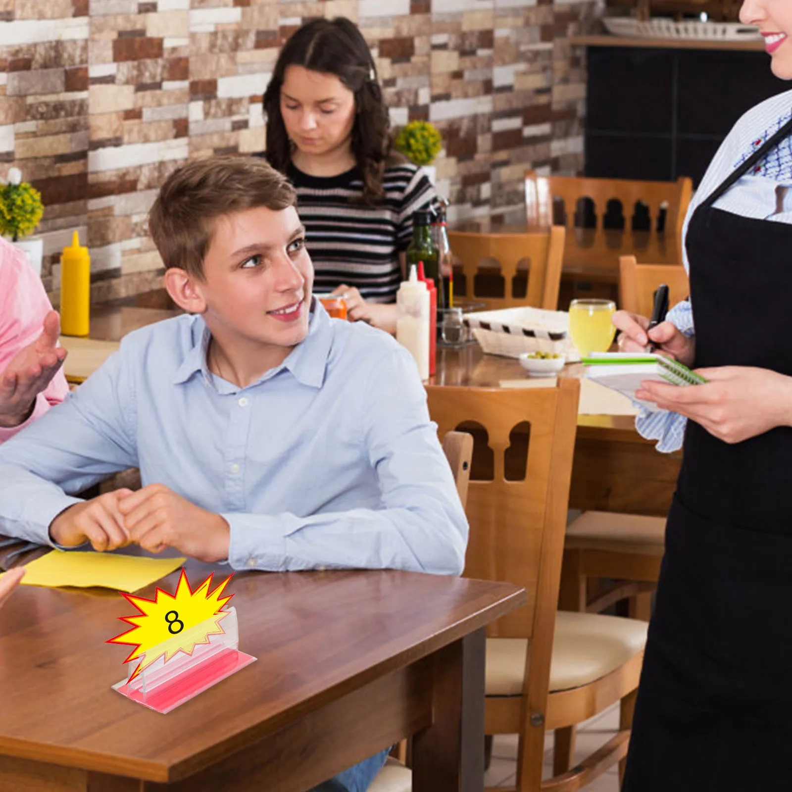 

20pcs Adhesive Holder Transparent Pvc Table Top Sign Holder For Retail Store Shelf Pvc Panels Rack Display Panels Rack