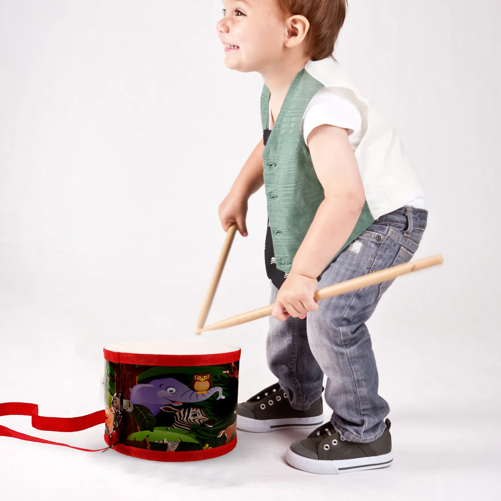 

Snake Drum Props Children Musical Instrument Kids Toys Kids' Instruments Snare Drums for