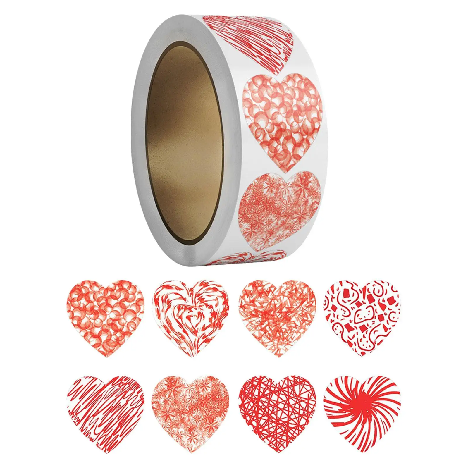 500x Heart Stickers 1
