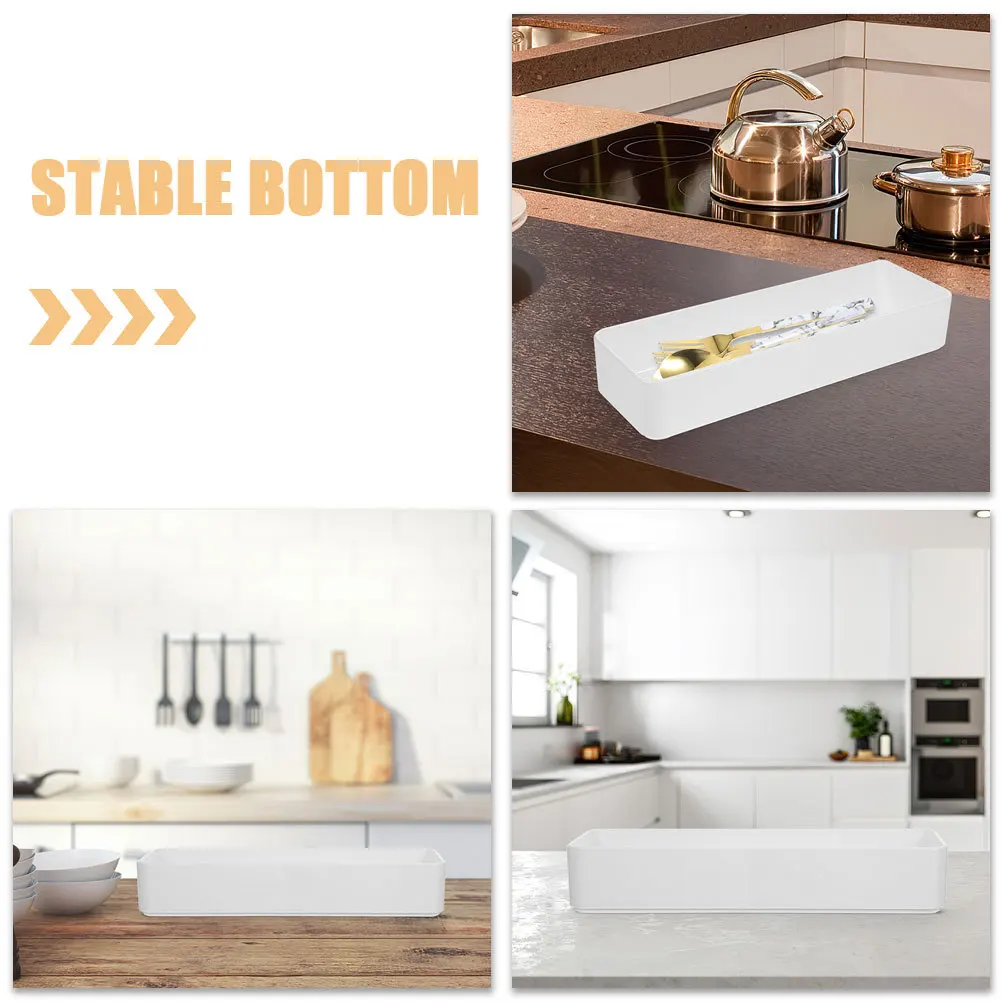 

2Pcs Drawer Organizer Multi-Function Kitchen Utensil Holder Cutlery Storage Box Silverware Divider Drawer Organizer