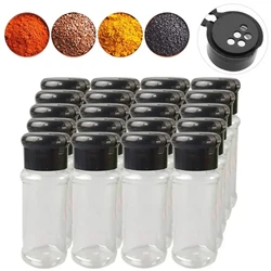 5/10/15/20PCS Spices Jars With label Kitchen Salt Sugar Bottles 100ML Spice Containers Condiments Barbecue Seasoning Bottles