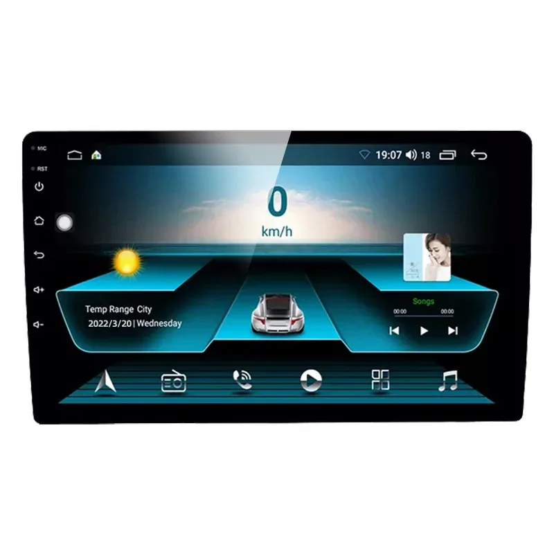 New Design Android 10 System 1+16GB 2+32GB 4 Core Universal Car Radio Stereo DSP Car Reversing Aid Car DVD Player Video 9 Inch