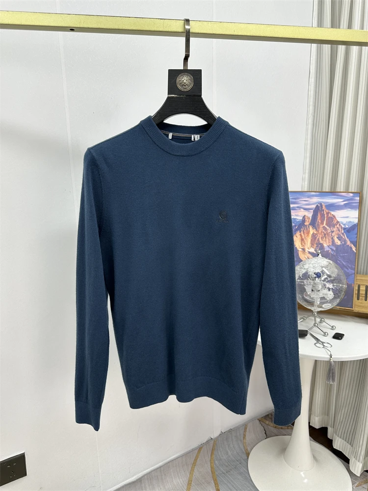 

Men's round Ne Long Sve Knitted Sweater Modal Wool Blend Autumn Winter Warm Casual Faion Polyester Nylon Fiber Blend