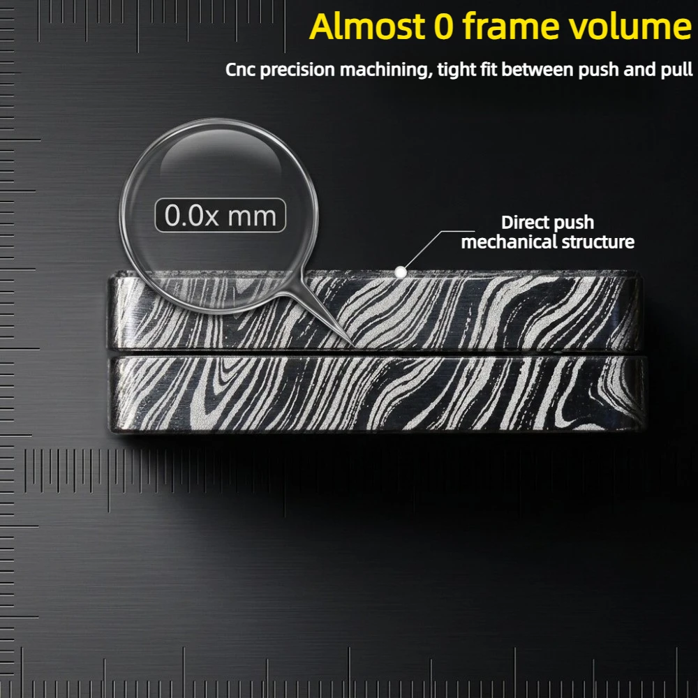 SJYEDC Little Potato Titanium Alloy Mechanical Dingding Direct Push Double Track Finger Push Card Decompression Toy