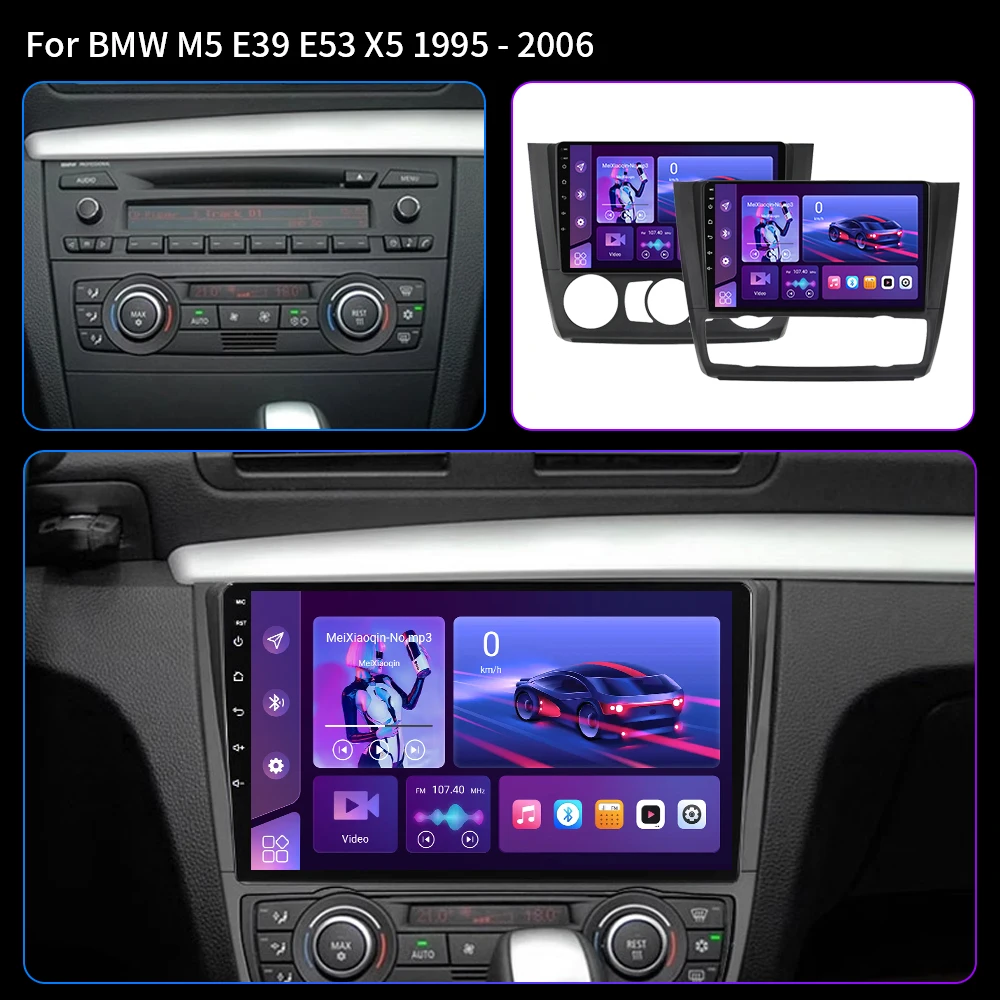 Android 16 For BMW 1-Series 1 Series E87 E81 E82 E88 2004-2011 Android Auto Wireless Carplay Navigation GPS Multimedia Player 4G
