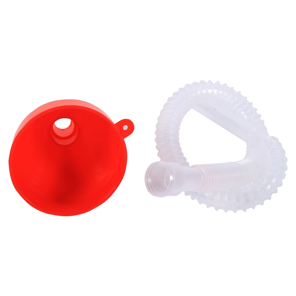 Filling Funnel Universal Vehicle Plastic Filling Funnel with Soft Pipe Spout Pour Oil Tool Petrol  Plastic Filling Funnel