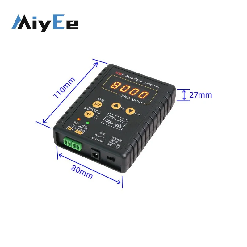 Miyee Auto Signal Generator, Automotive Vehicle Signal Simulator Diagnostic Tool for ABS CKP Hall Vehicle Speed Sensor Testing