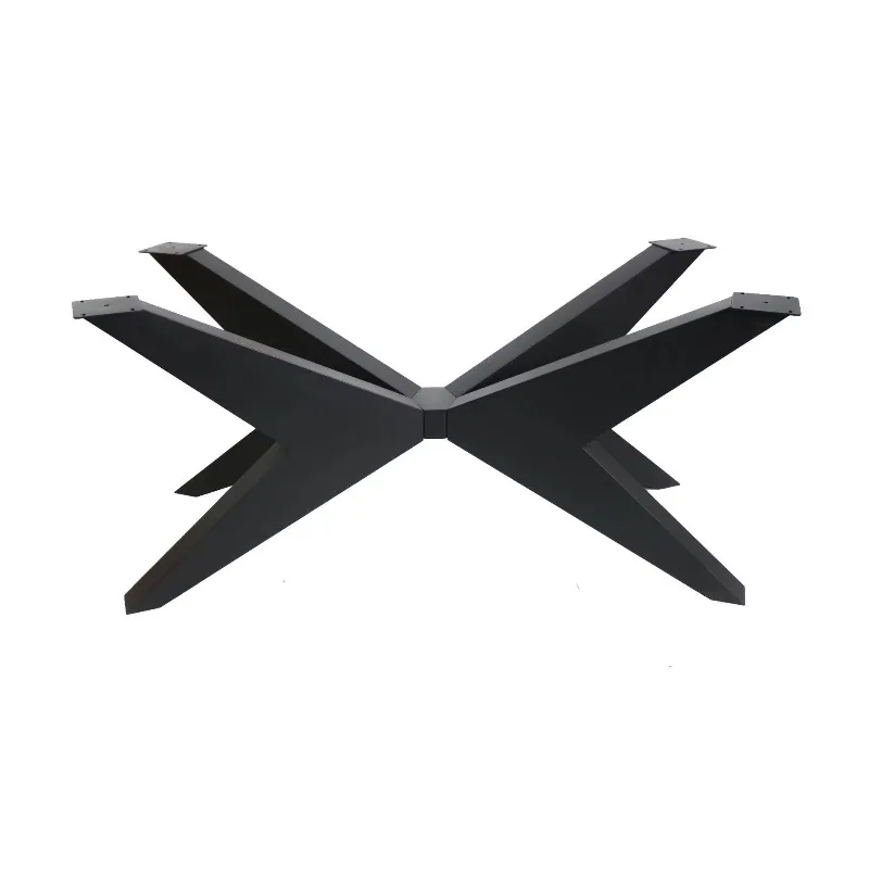 Metal Table Leg Frame Supports for Large-Size American-Style Furniture Wrought Iron Hardware for Desk and Dining Table Legs