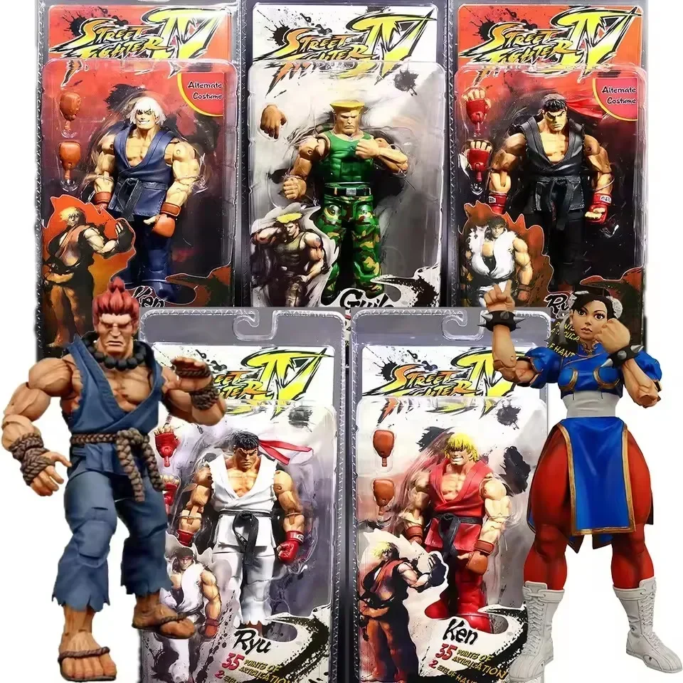 

Горячая новинка: Фигурки Neca Street Fighter (Рю, Кен, Чун Ли, Гайл, Гоуки) — Аниме-фигурки персонажей из игр, подвижные модели, игрушки