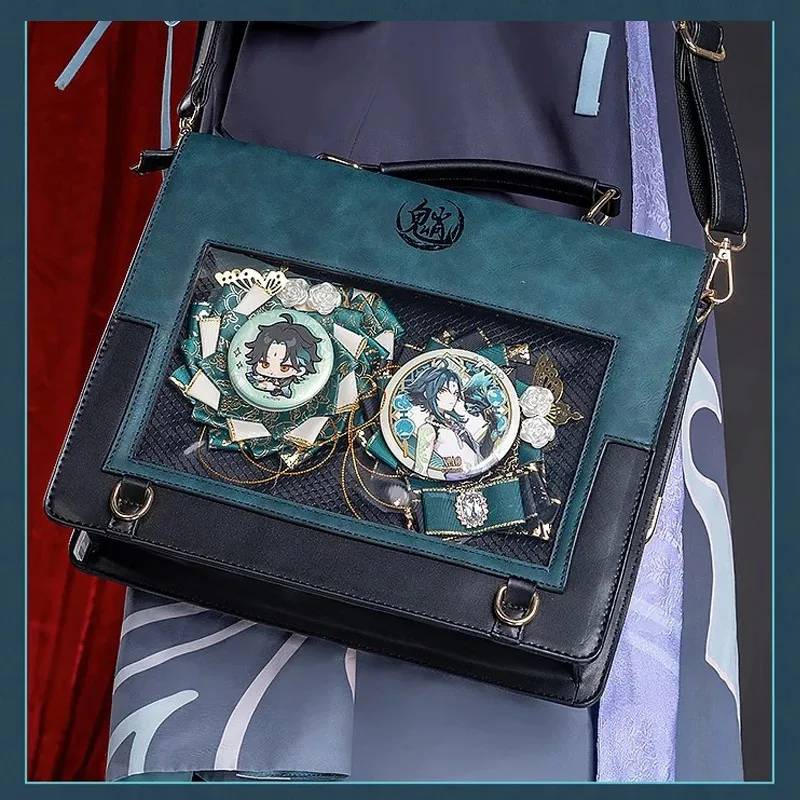 2025 Nuovo Xiao Doujin College Zaino Gioco Genshin Impact Cosplay Borsa a tracolla Festa di Halloween Borse di alta qualità Sho