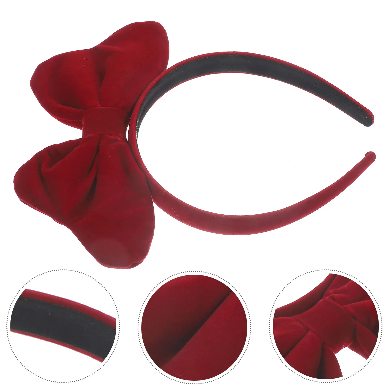 

Bowknot For Women Velour Headband Party Festival Hoops Chic Lightweight Hair Accessories Lace Hairband Cosplay Headdress Bowknot