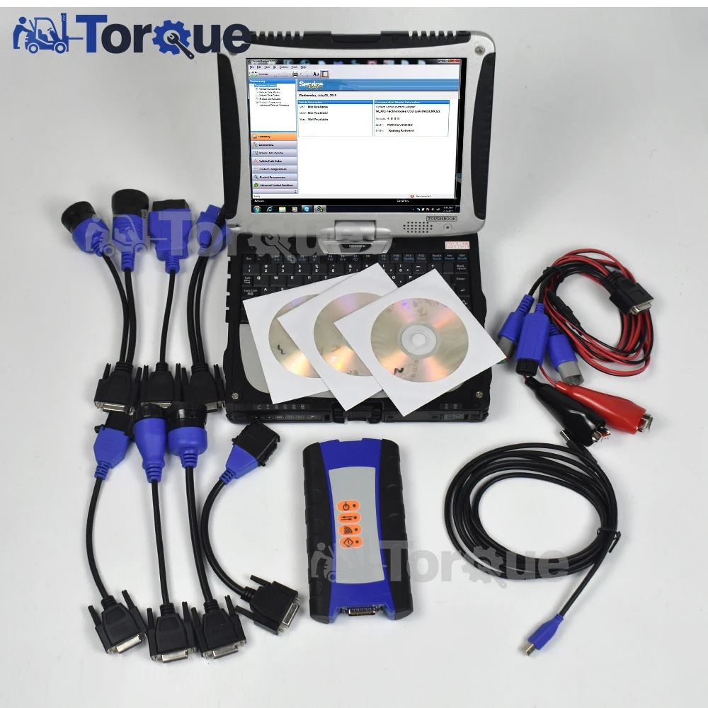 

for USB 125032 Data Link USB Version Universal Truck Diagnostic Tool For 2 Heavy Duty Truck Diagnosis with CF 19 laptop