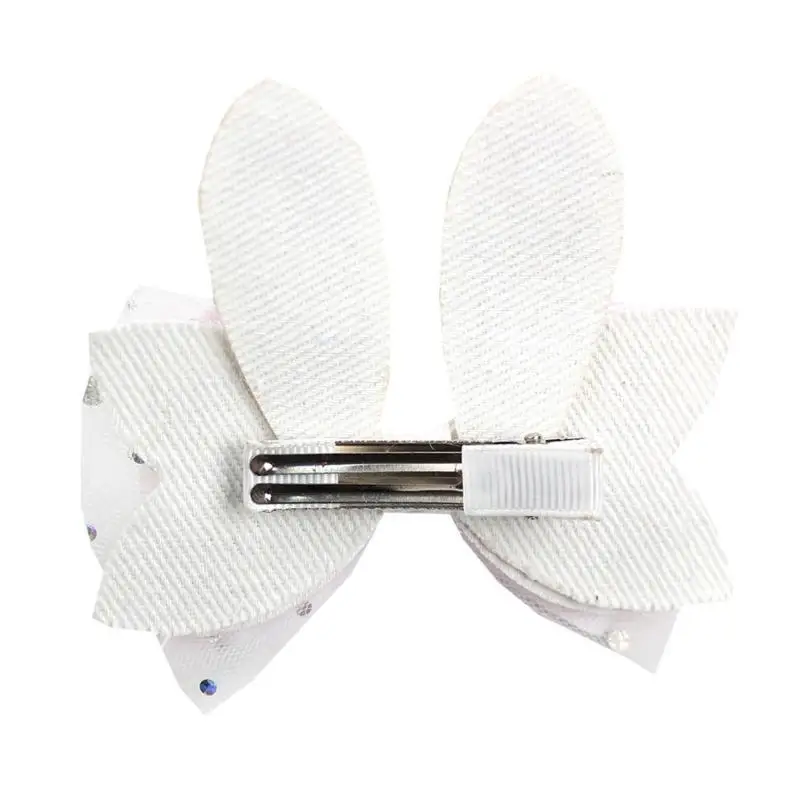 

652F 1pair Easters Bunnies Plush Hair Clip Lovely Styles Hair Pin Children Hairpin