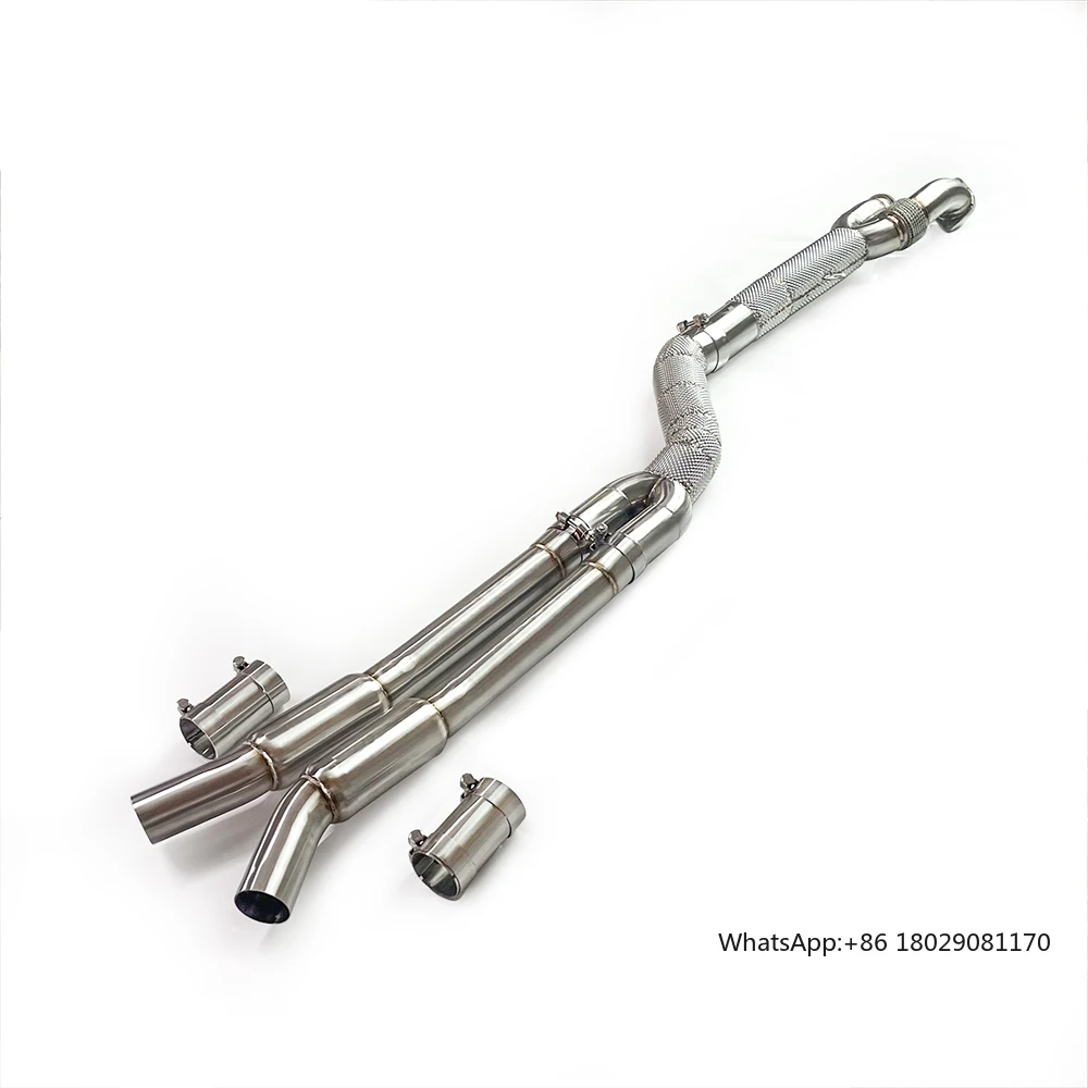 

Factory Price Exhaust Middle Pipes For Bmw S58 M3 M4 G80 G82 3.0t Resonated Stainless Steel 304 Midpipe With Flex Pipe