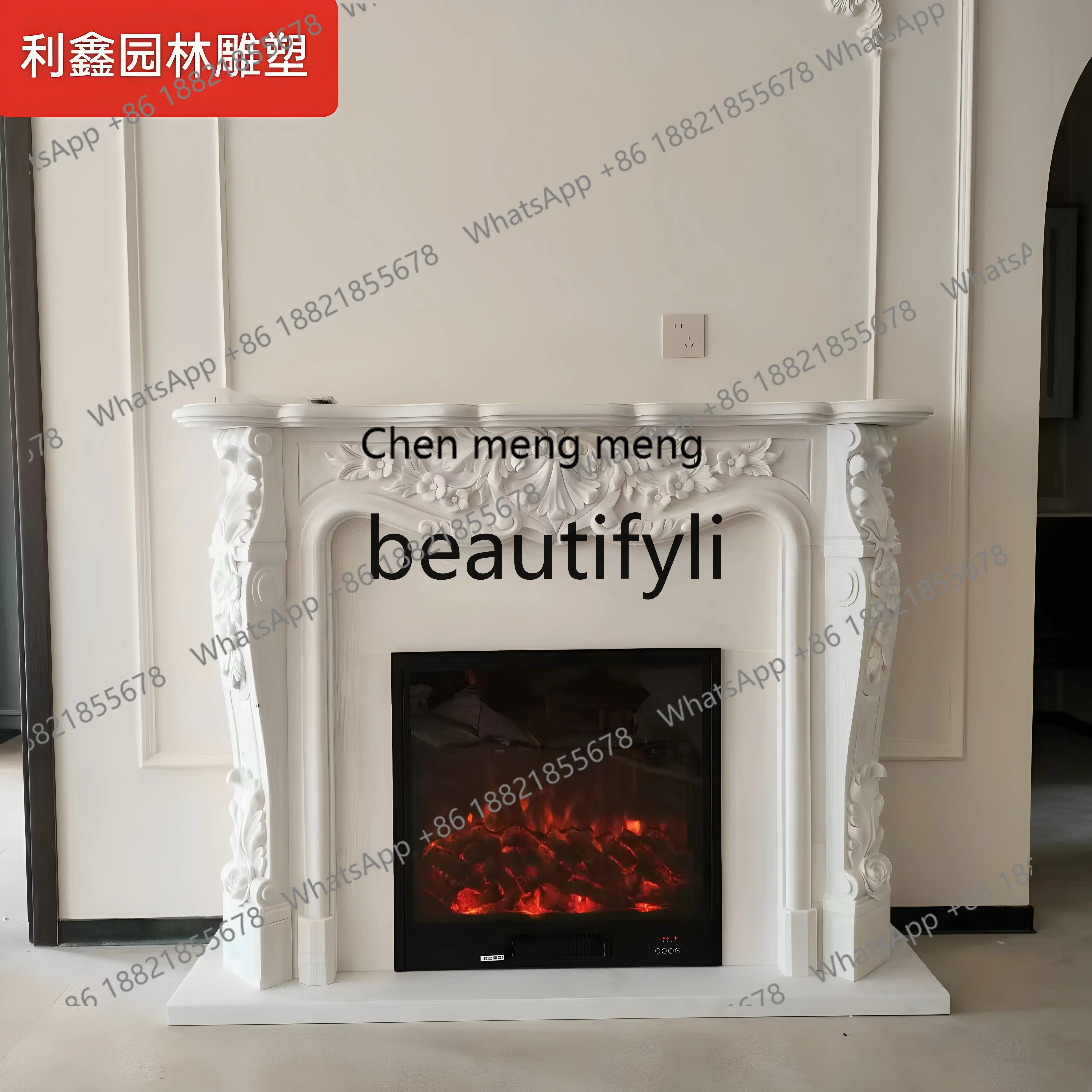 G Marble Fireplace French Fireplace Villa 1.2m Living Room French Fireplace Core