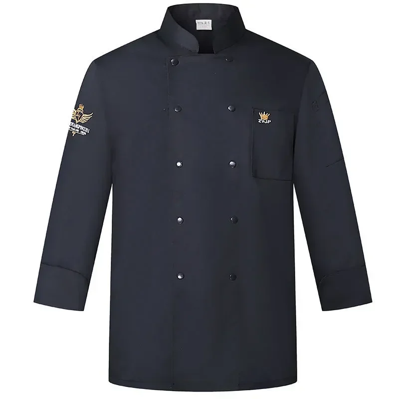 Cooking Soft Size Service Food Breathable Catering Uniform Chef Plus Coat Jacket Bakery Cook Kitchen Restaurant