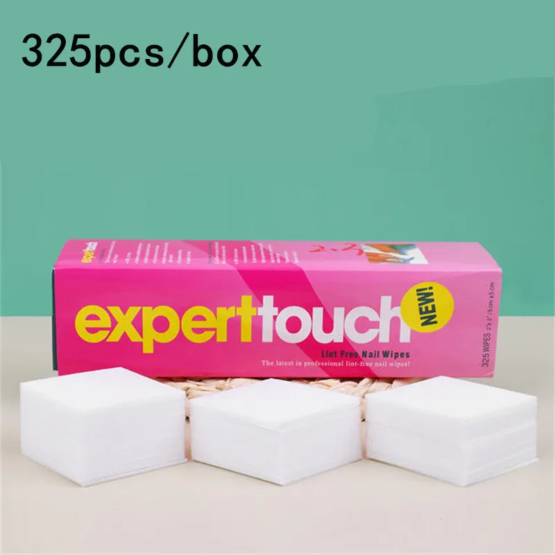 Lingettes dissolvant de vernis à ongles non pelucheuses, outil de manucure, tampons en coton, serviettes pour Nail Art, dissolvant de vernis Gel, 325 pièces/boîte