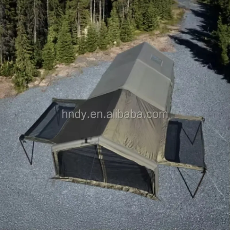 Luxury Family Travel Inflatable Air Tent for Outdoor Camping 6-8 Persons Four-season Two Bedrooms Double Layer