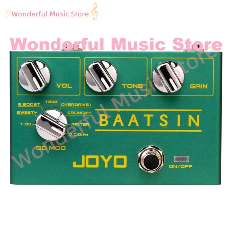 

JOYO R-11 BAATSIN Classic Overdrive Distortion Pedal With 8 OD/DS Distortion Effect Pedal For Electric Guitar Effect